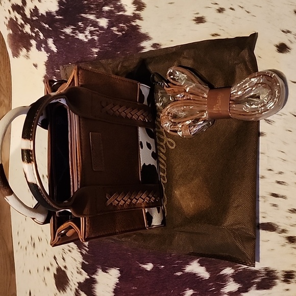 Handbags - Wrangler Cow Print Mini